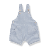 Jeansblauwe gestreepte salopette - Talaies denim